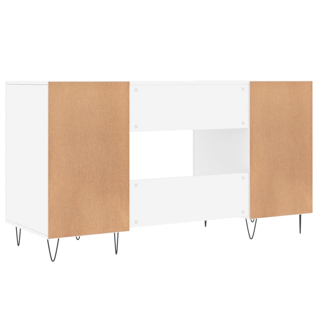 White Desk 140 x 50 x 75 cm Particleboard