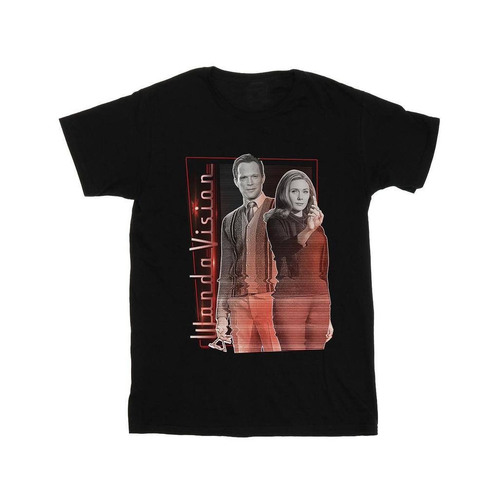 Marvel Womens/Ladies WandaVision Interference Pose Cotton Boyfriend T-Shirt