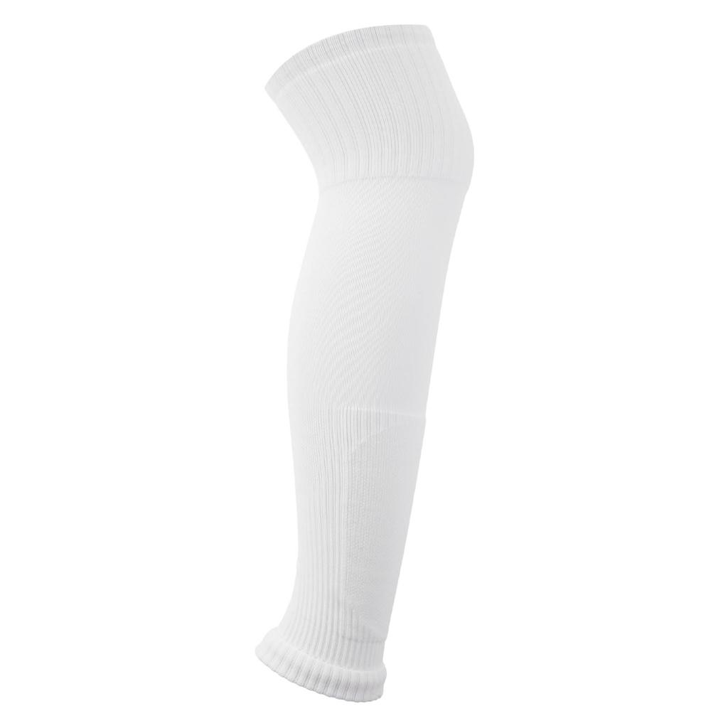 Football Leg Sleeve Long Compression Leg Sleeve Sports Cycling Leg Sleeves Over The Knee for Men Women Polyester One Size White