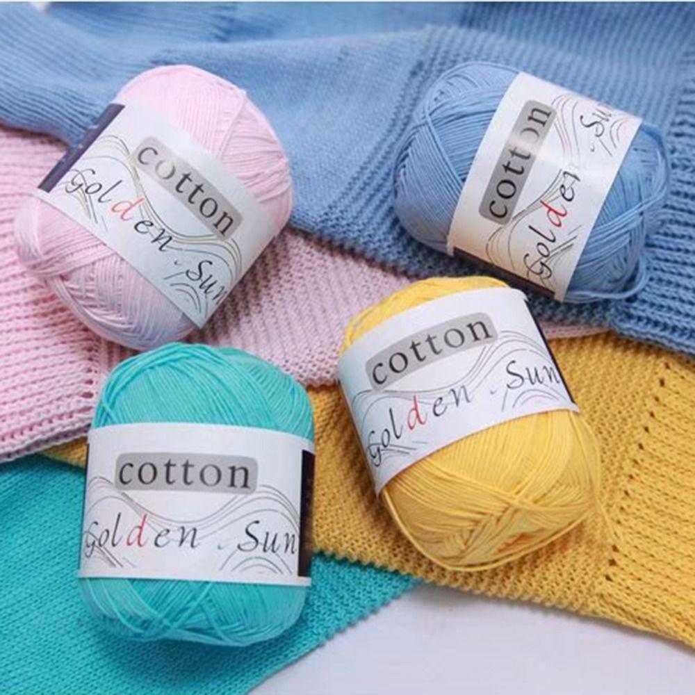 Medium-Thin Cotton Yarn Anti-Pilling Crochet Yarn Premium Hand Knitting Yarn  DIY Needlework