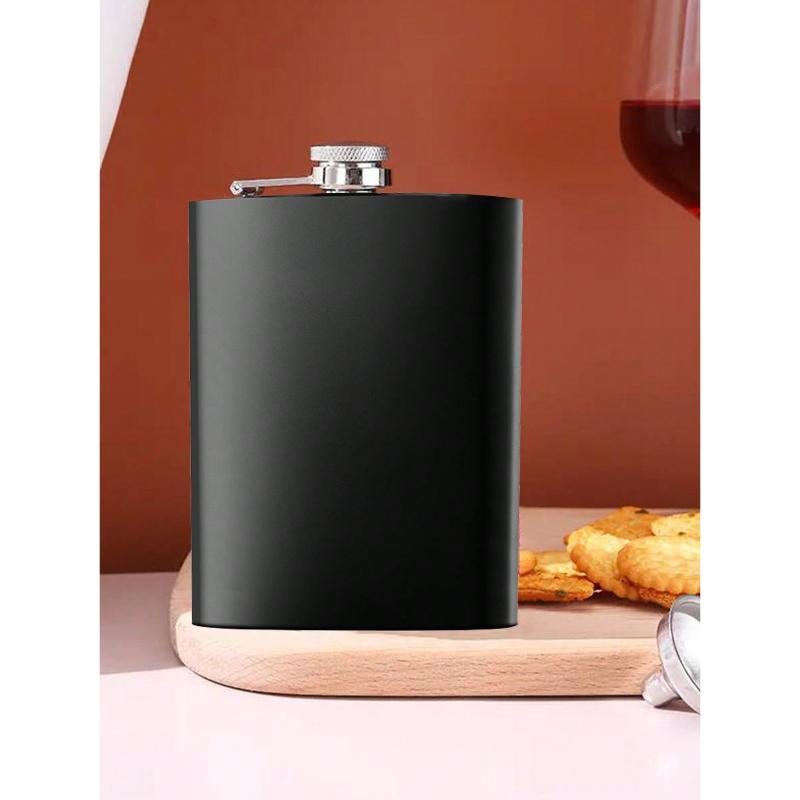 1 adet 6oz/8oz Paslanmaz Çelik Matara, Kare Matara - Aile, Arkadaşlar ve Noel İçin Mükemmel Hediye - Dayanıklı ve Kolay Temizlenir