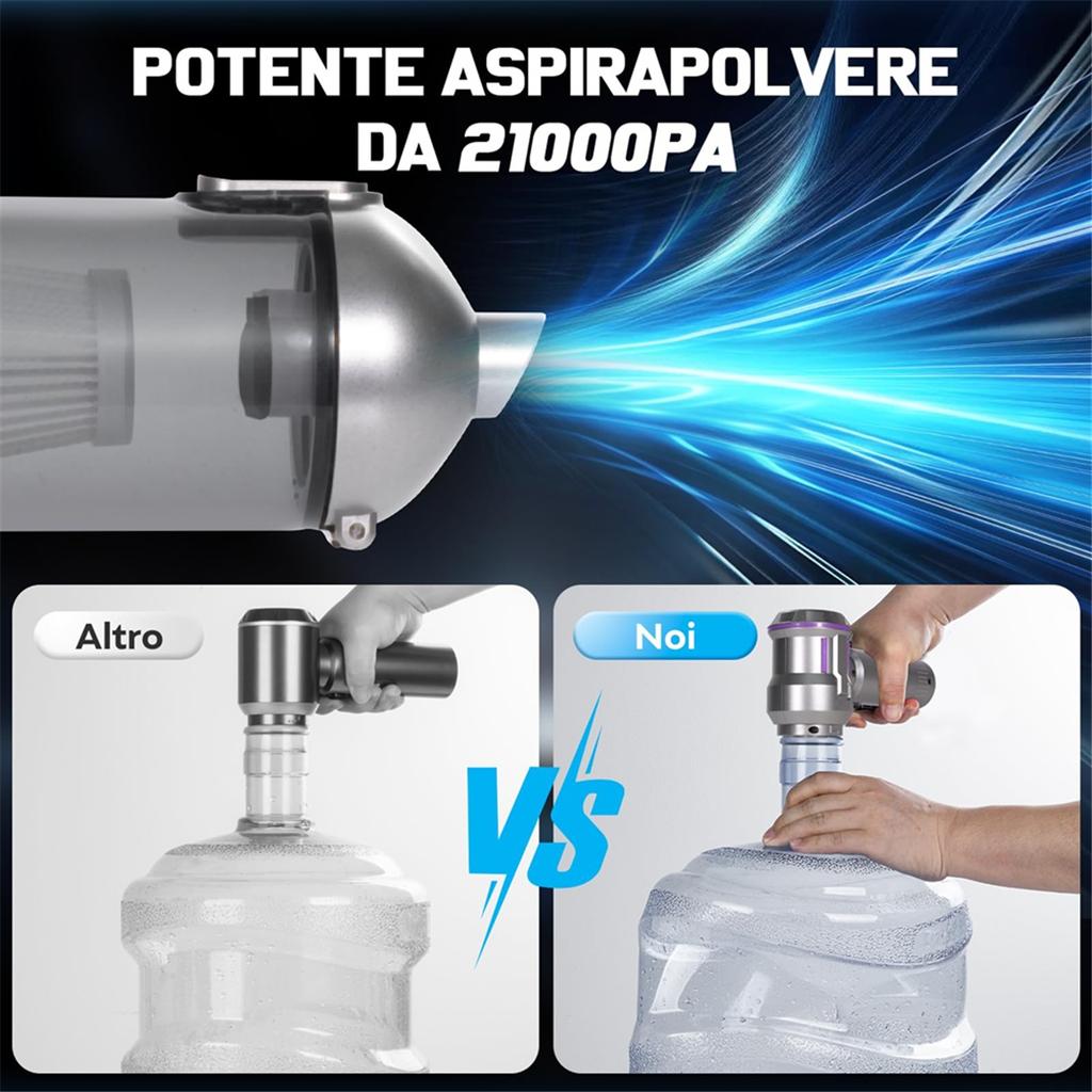 Handheld Car Vacuum Cordless,Mini Cleaner Rechargeable,16000Pa Portable Vacuum with Multi-Nozzles for Home,Office,Pet