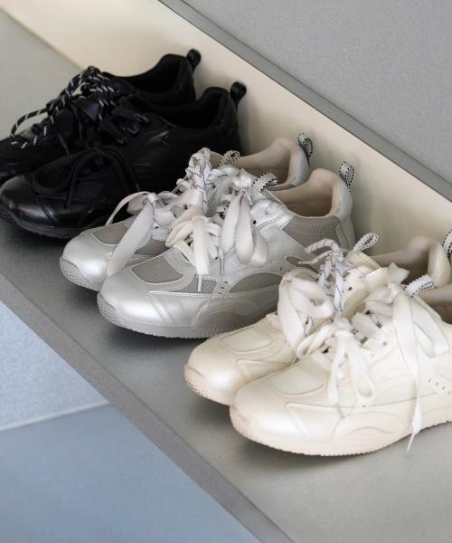 [Saint Satin] Aett Rubber Sole Platform Sneakers 25SS 02