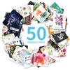 50 Inspirational Text Interactive Cards Xiaoqing Plants And Flowers Encouraging Fuel Cards Postcards