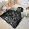 Sherlock Holmes Themed Artistic Portrait Rug Non-slip Rug Suitable for Living Room and Bedroom Sofas.