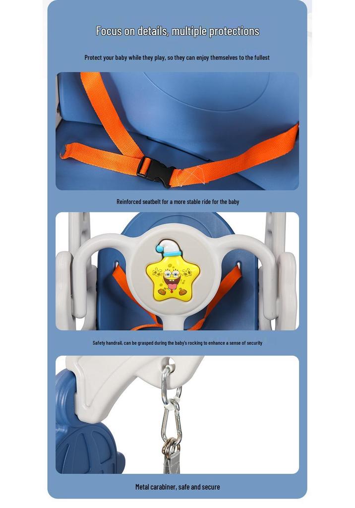 4-in-1 Indoor/Outdoor Kids Playset: Slide, Swing & More