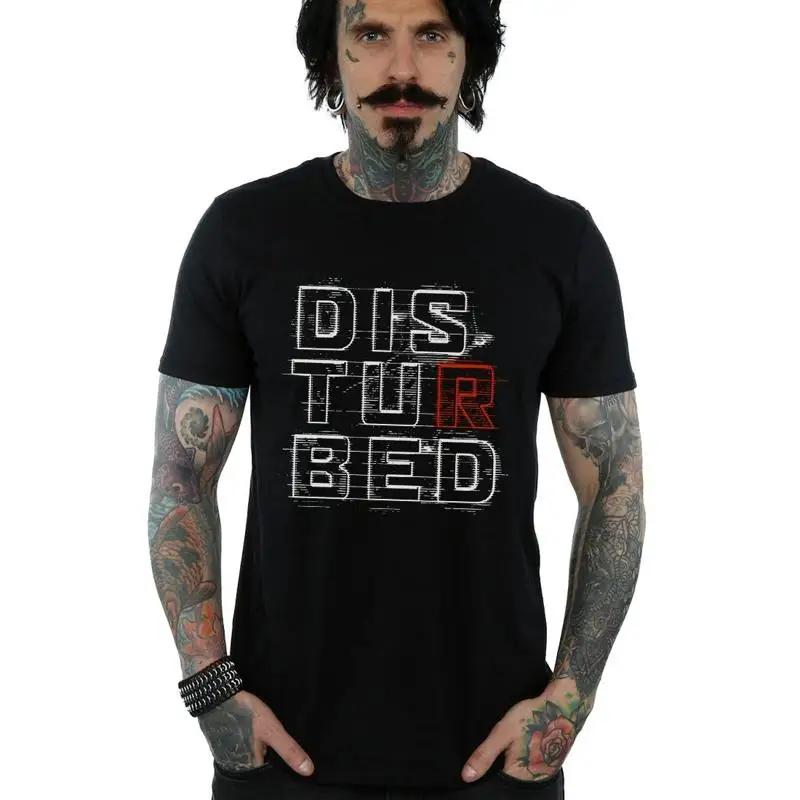 Disturbed Men s Stacked Text T-Shirt S разноцветный