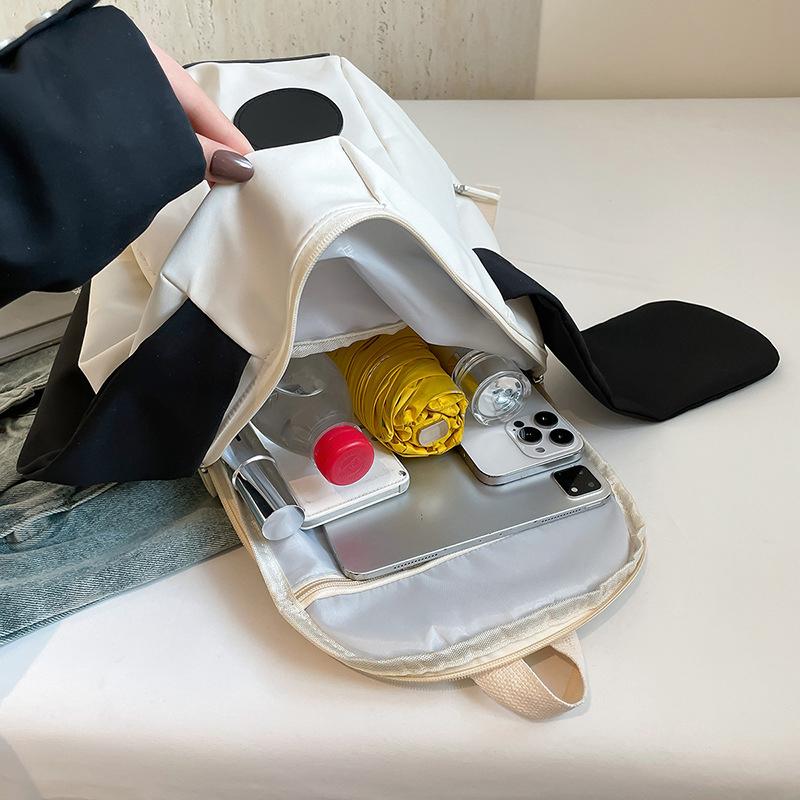 Trendy Large-capacity Casual Versatile Travel Dog Backpack High-quality Cute Puppy Shape Fashion Oxford Shoulder Bag KTY