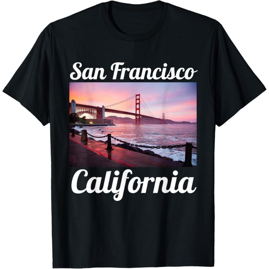 

San Francisco Golden Gate Bridge California Souvenir Gifts T-Shirt XXXXXL чорний