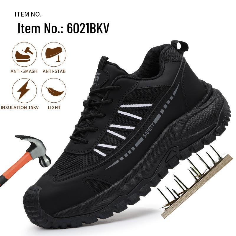 15KV Insulated Summer Men's Steel Toe Safety Shoes - Fashionable, Comfortable & Breathable Electrician Footwear