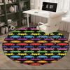 Space Invaders Pattern,Retro Video Game Design Chair mat Round Rug Office carpet, Machine Washable, Non slip, Suitable for Living Rooms, Bedrooms