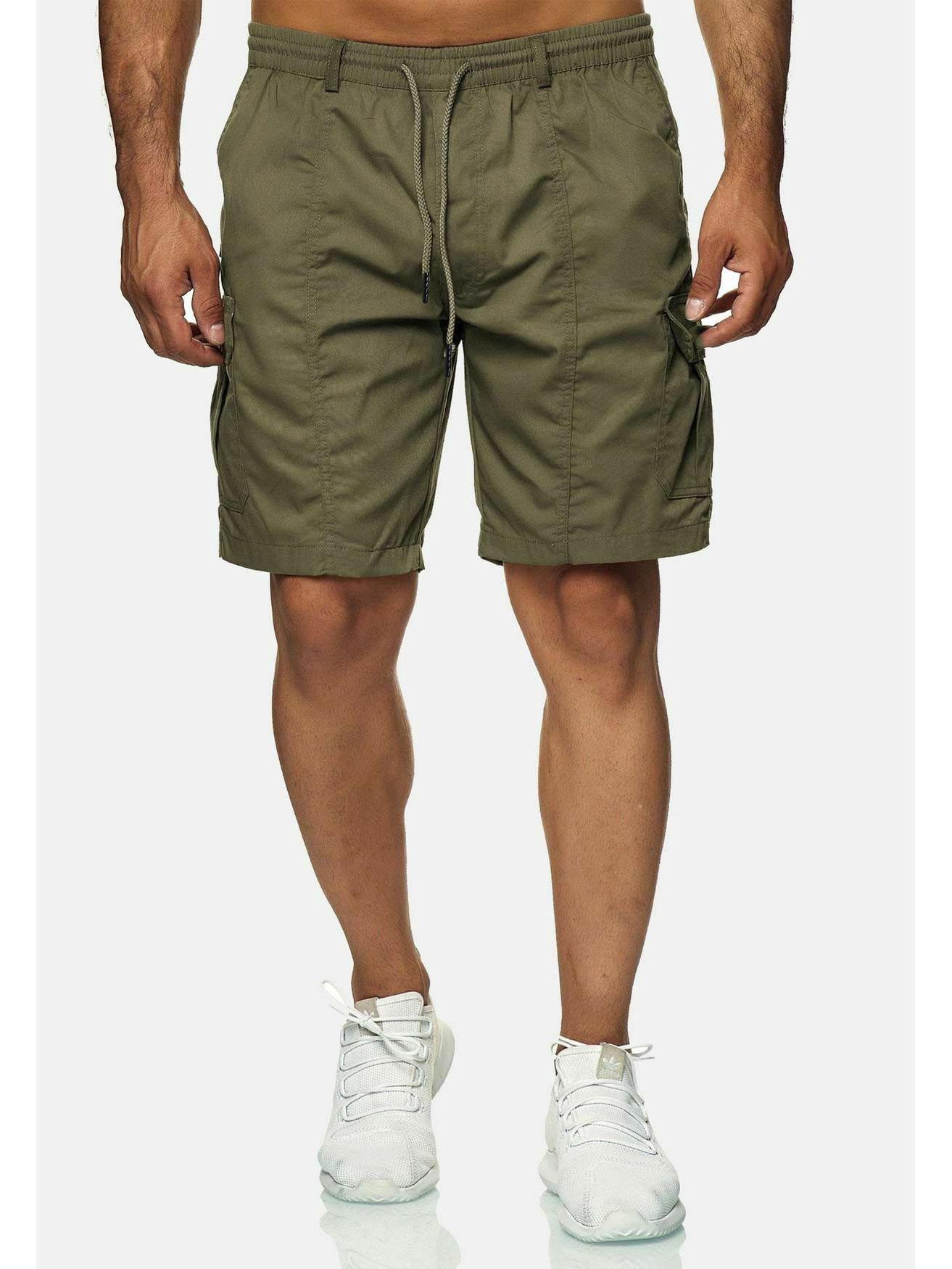 

Мужские летние трендовые однотонные свободные прямые комбинезоны шорты 2XL