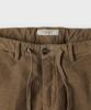 PANICALE Brown Drawstring Cotton Regular Fit Pants