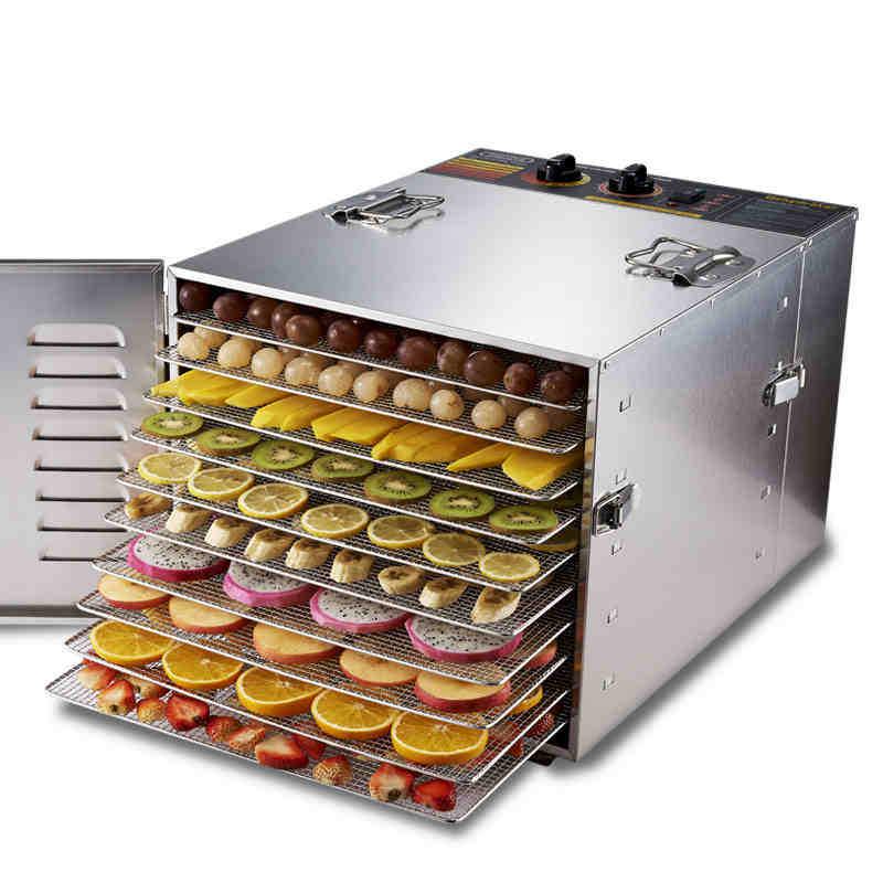 Stainless Steel Food and Fruit Dehydrator - Household Bean & Tea Air Dryer