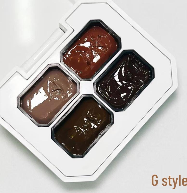 Nuovo Gel Pat Pat: Nove Griglie Nail Art Colore Solido Pittura Blush 2024 - Sfumato Saturo Gradiente, Non Richiede Lavaggio