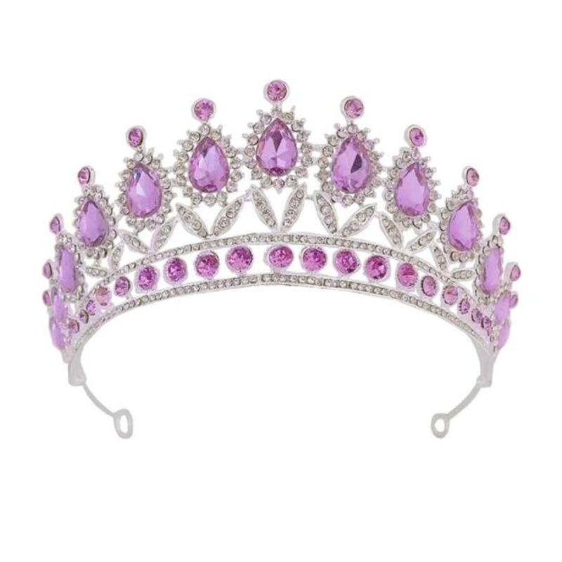 Baroque Wedding Crown Royal Queen Bridal Tiaras Hair Jewelry Pageant Party Birthday Head Accessories Girls Bride Headdress