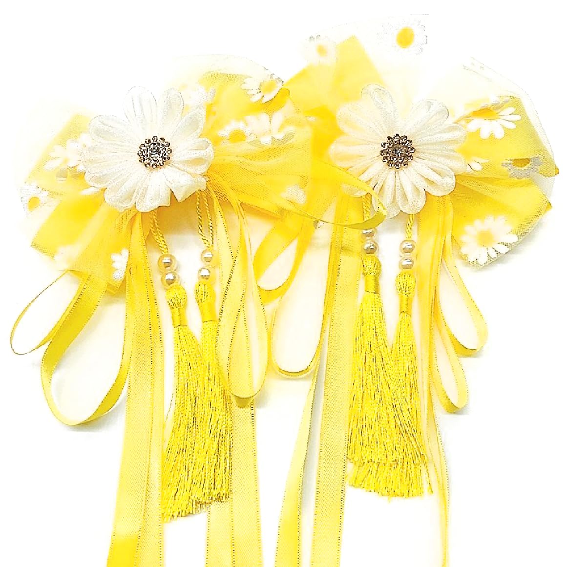 Yellow Ribbon Clips, Set of 2 [Used]