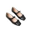 Women's 2026 Bow Single Strap Mary Jane Flats - Square Toe, Shallow Mouth, Flat Bottom