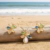 Irregular five-petal flower design earring, pendant, and necklace jewelry set Birthday and holiday party gift accessories