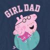 Peppa Pig Unisex Voksen Jente Pappa Pappa Gris Heather T-skjorte