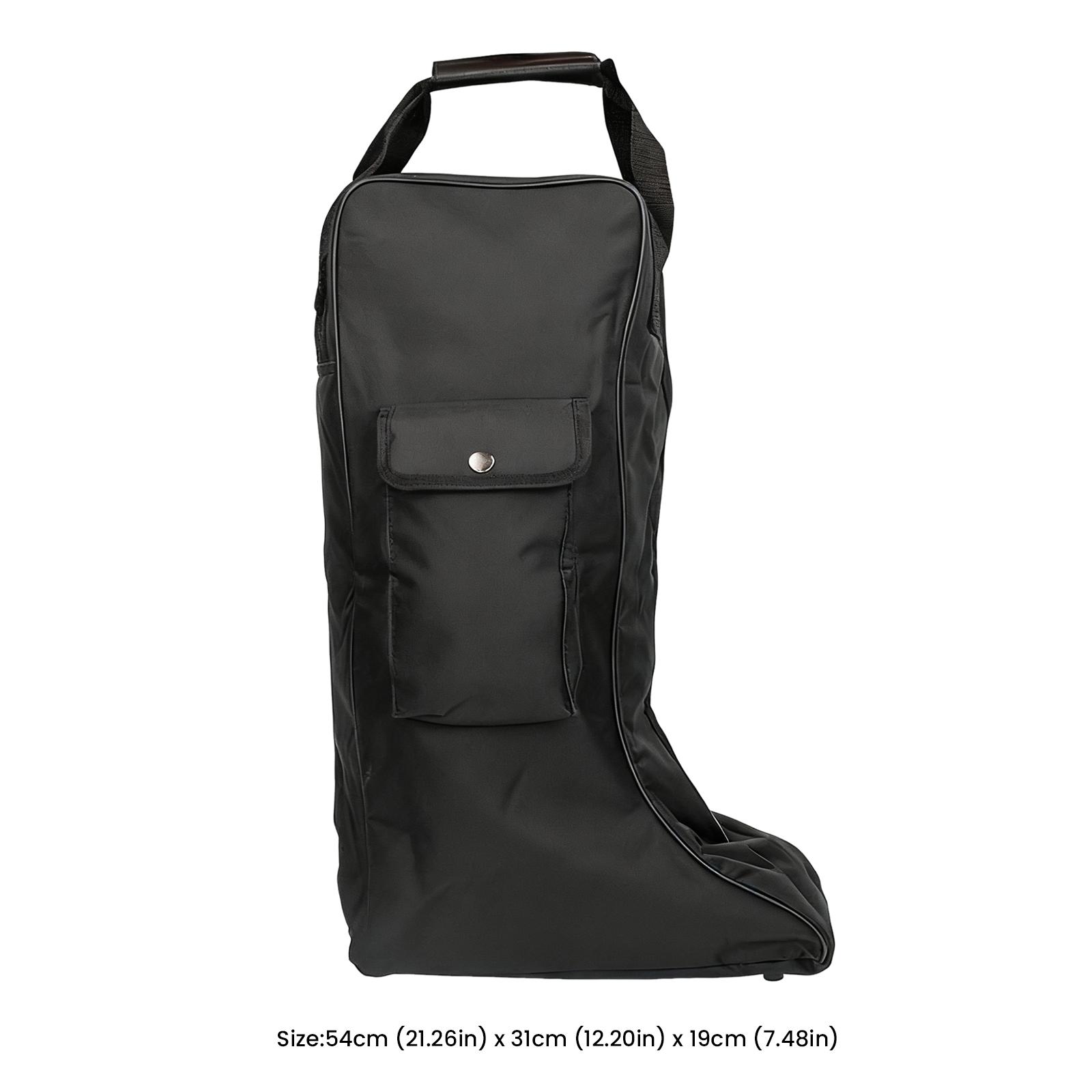 

Horse Riding Tall Boot Bag Portable Storage Pouch for Knight Boots, Home Riding Boots Carry Bag Equestrian Equipment Organizer чорний