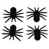 Large Decorative Halloween Spiders Set of 4 Scary Hairy