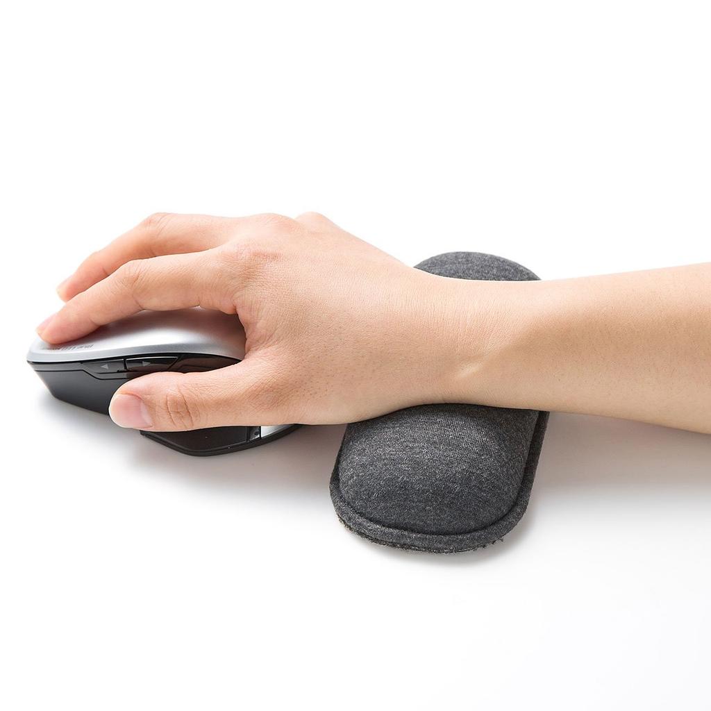 Sanwa Supply Cushion Wrist Rest, Small, TOK-ERG5DGY-S