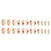 Square Nail Tips Flower Fake Nail Glues On Nail Stick On Nail Press On Nail Artificial False Nail for Womens and Girls