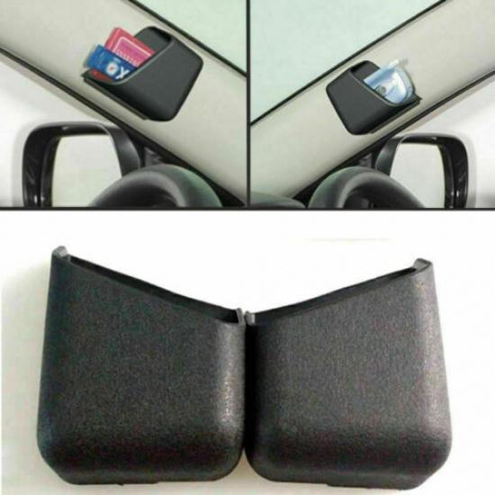 2PCS Black Storage Box Car Interior Accessories Organizer Storage Bag Holder