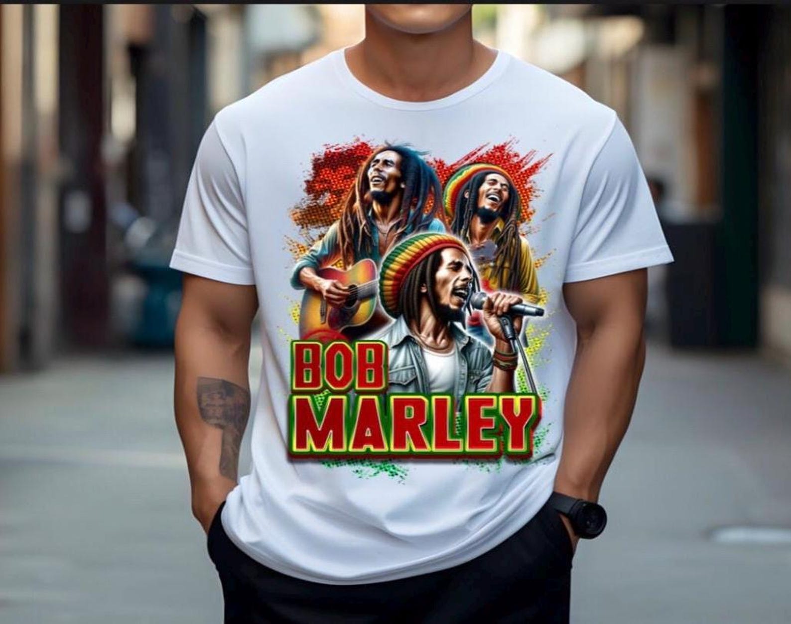 Bob Marley One Love T-Shirt, Reggae Music, Personalized Fan Shirt 4XL