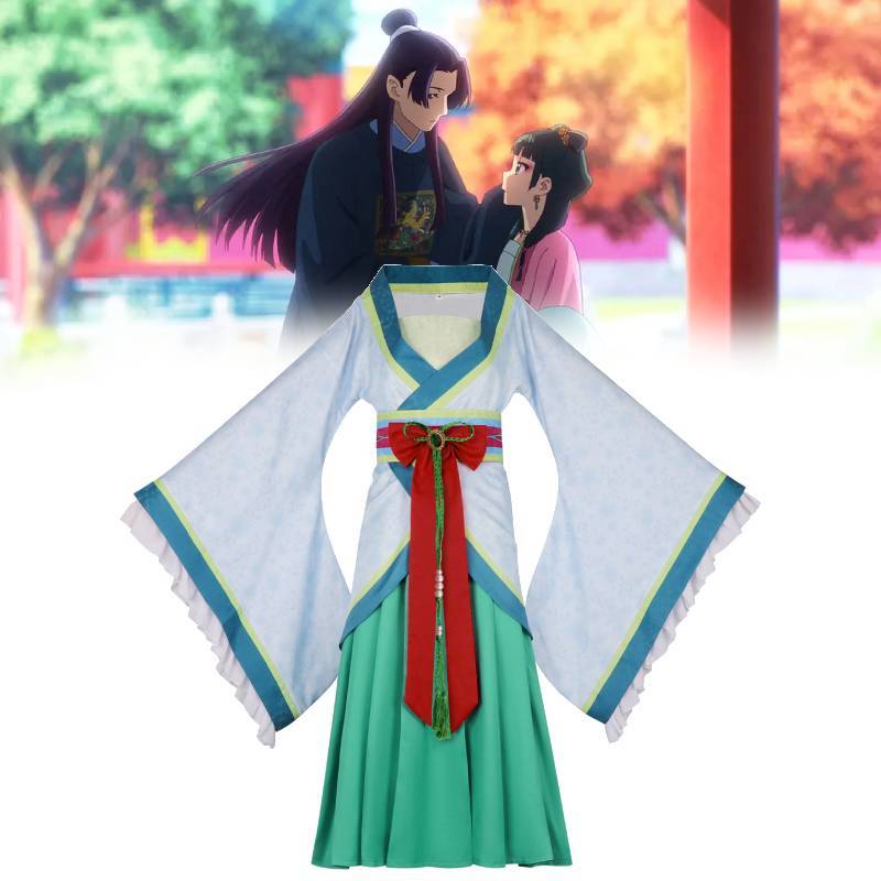 The Apothecary Diaries Cosplay Costume For Women With Traditional Embroidery For Anime Role Play