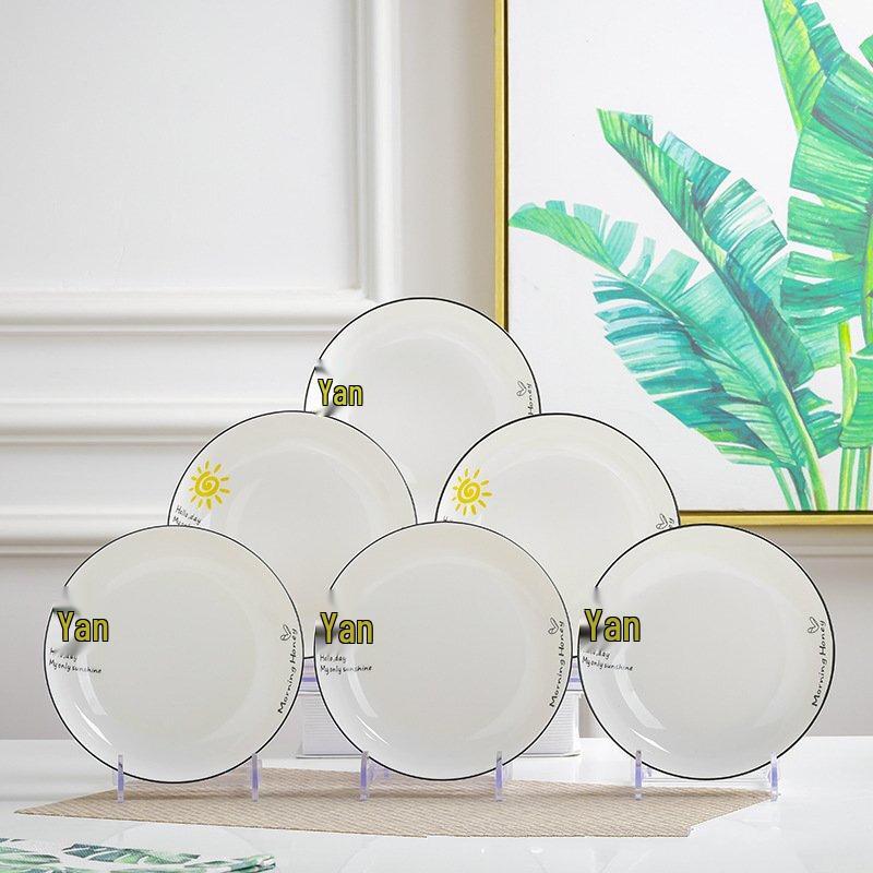 Керамические глубокие обеденные тарелки Abay