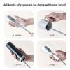 Silicone Baby Bottle Brush with Long Handle for Effective Cleaning Household Kitchen Glass Cup Water Bottle Cleaning Supplies