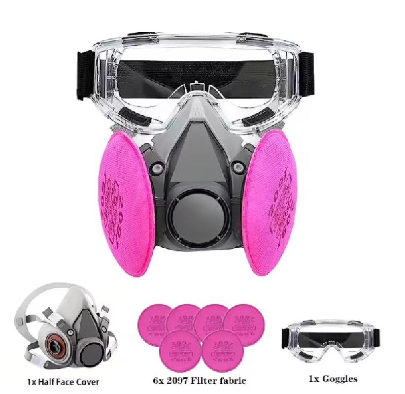 Maschera antigas con nebulizzatore antipolvere 6200 Set respiratore facciale semimaschera industriale per maschera filtrante serie 2097 è sicuro e affidabile