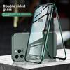 360° Full Protection Metal Magnetic Phone Case For IPhone 13 14 15 16 17 Pro Max Plus Double-Sided Glass HD Clear Cover