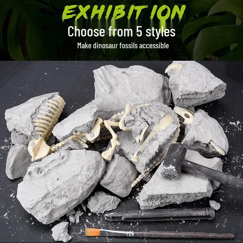DIY Dinosaur Fossil Excavation Kit for Kids - Blind Box Archaeological Toy Set
