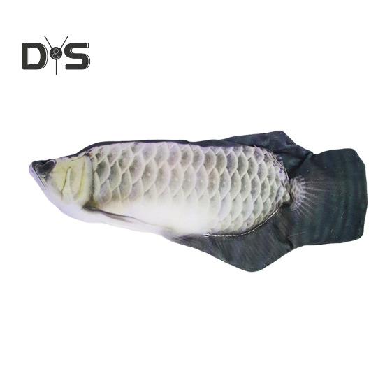 Flopping Fish Cat Toy with Catnip Interactive Automatic Floppy Carp Kitten Kicker Toy Electric Realistic Plush Wiggle Fish for Indoor Cats Dogs