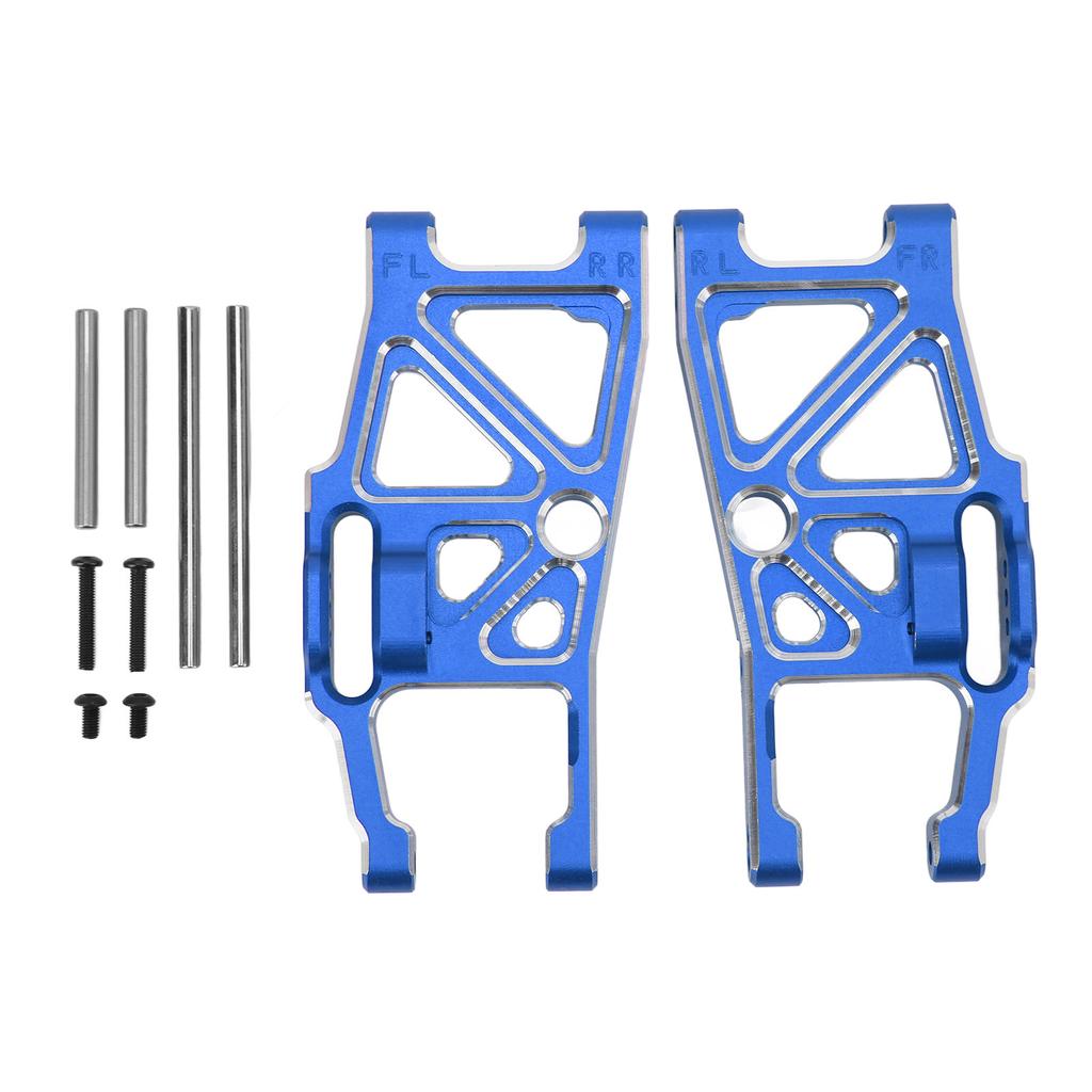 RC Front and Rear Lower Suspension Arm Set Aluminum Alloy RC Swing Arm Set for Traxxas 1 10 MAXX 2.0 RC Cars Dark Blue
