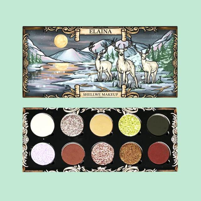 SHELLWE MAKEUP - 10 Colors Elaina Chameleon Eyeshadow Palette