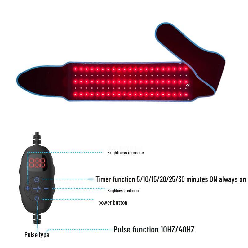 Red Light Infrared Therapy Waist Belt for Back Pain Relief