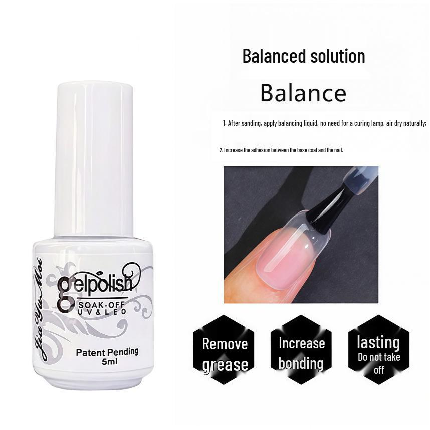 Nail Art Gel Set: Removable Base, Strengthening Gel, Matte Top Coat, No-Wipe Adhesive Gel Polish