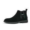 Chelsea Boots Herren Herbst und Winter Wildleder Kurzstiefel modische Retro High-Top Plateau Lederstiefel neue britische Art Lederschuhe