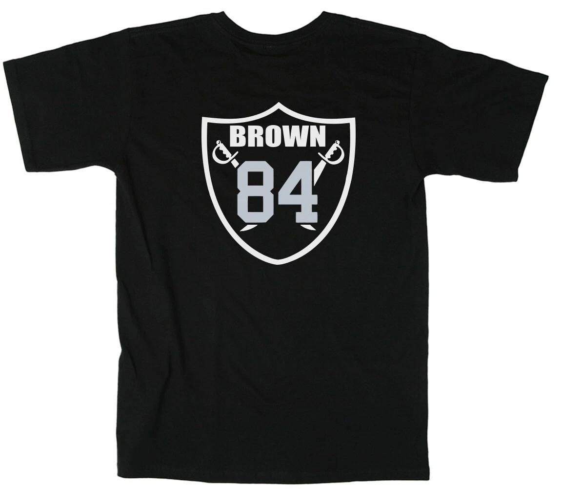 Antonio Brown Oakland Raiders AB84 Logo T-Shirt XS