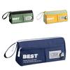 Canvas 2 Layers Pencil Case Organizer Triangular Pencil Case Zipper Pen Bag  Student Learning