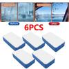 6Pcs Wool Felt Car Oil Film Sponge Cleaning Eraser Wear-resistant Oil Film Cleaning Sponge Durable Wiper Polishing Sponges