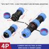 SP17 IP68 Waterproof Connector Docking Male Female Set Plug Socket 2/3/4/5/6/7/9Pin Wire Electric Aviation Cable Connector
