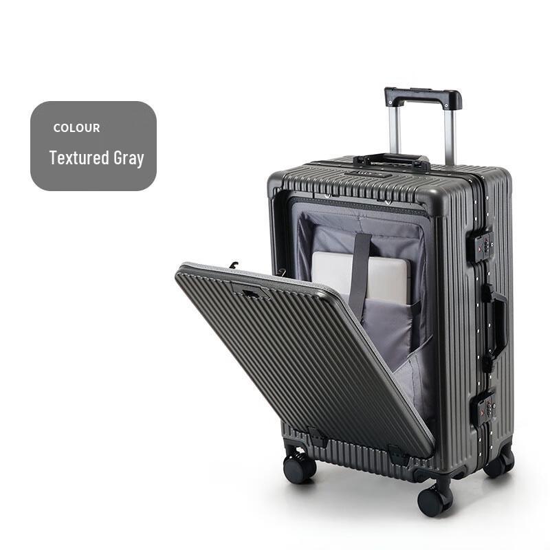 Lightweight Front-Opening Aluminum Frame Luggage 20-inch Carry-On