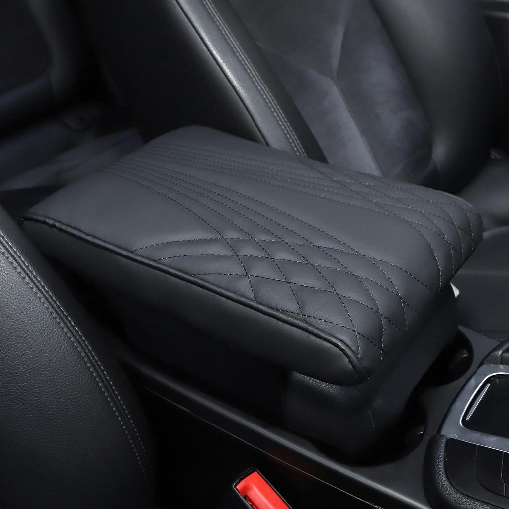 Universal Car Armrest Pad: Memory Foam Center Console Storage & Protective Cover