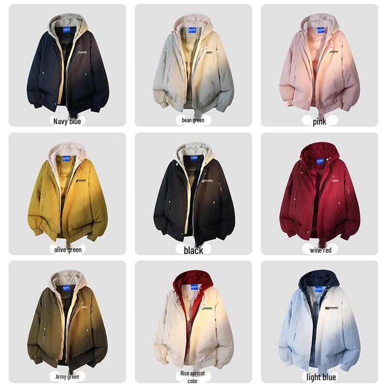 Mark Fairwhale Herren Trendige Faux-Layered Gepolsterte Jacke