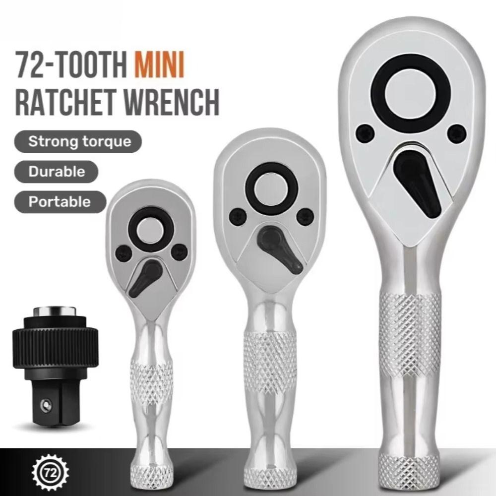 Reversible Mini Ratchet Wrench Quick-Release Quick Socket Ratchet  Professional Use